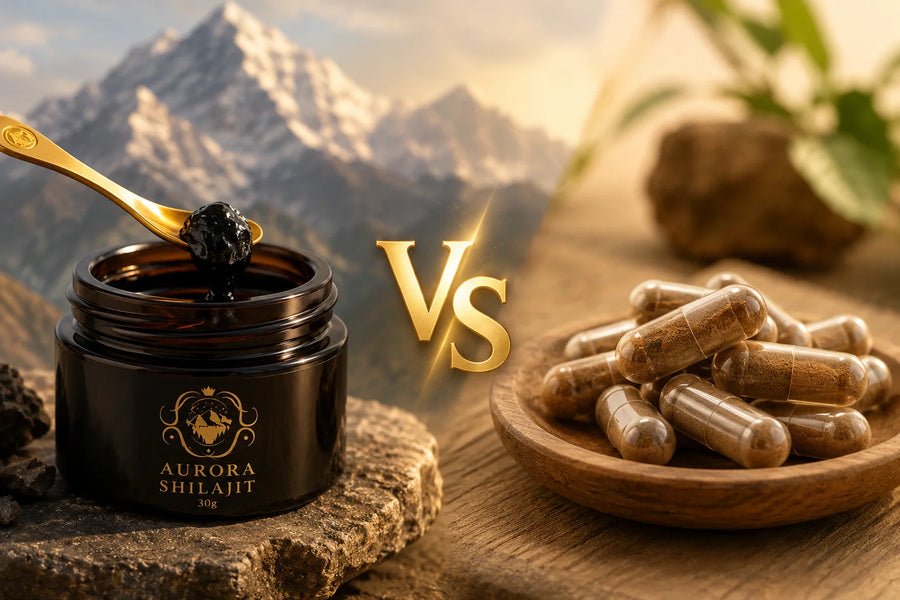 Shilajit Resina vs Cápsulas: ¿Cuál es la Diferencia?