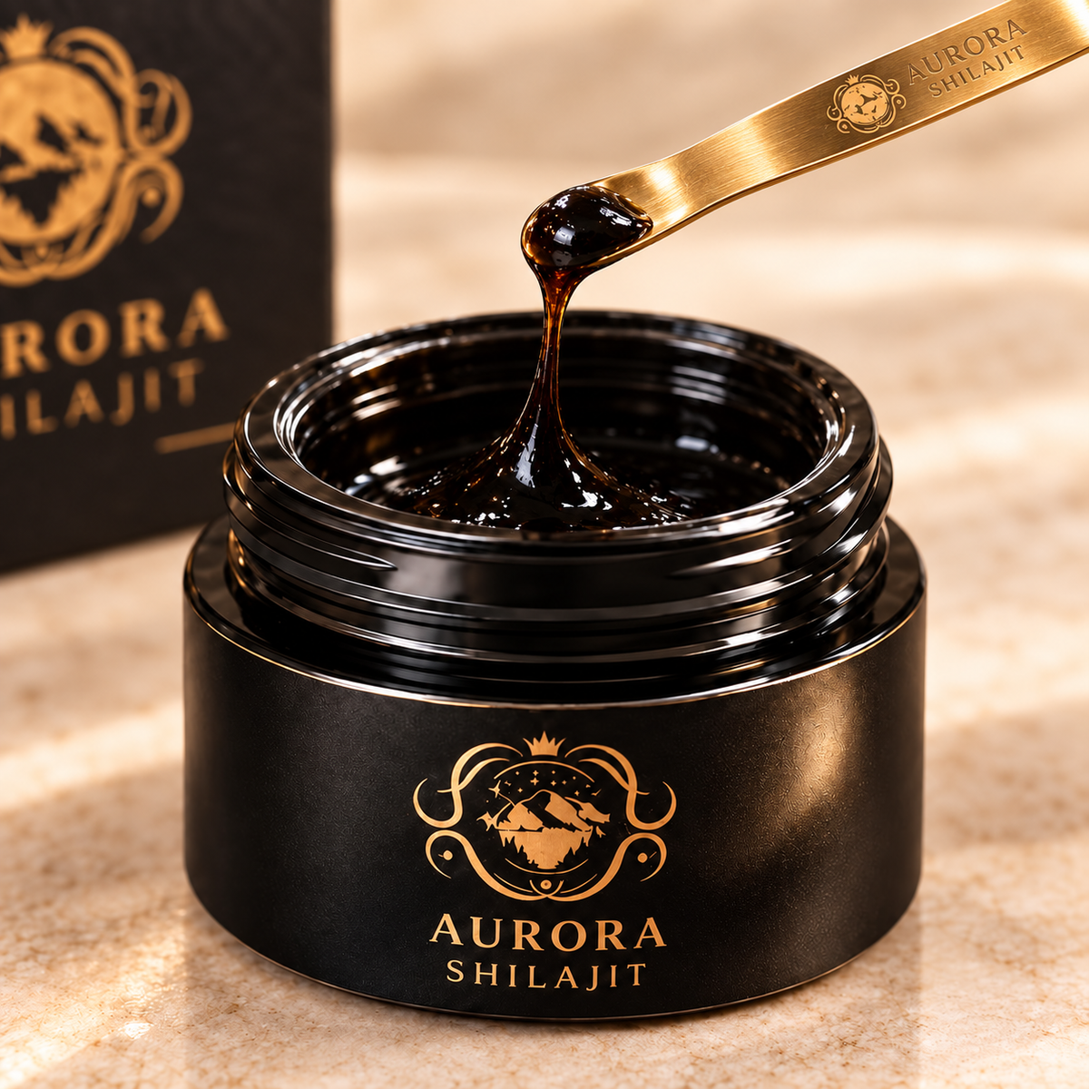 Pure Himalayan Shilajit resin by Aurora Shilajit